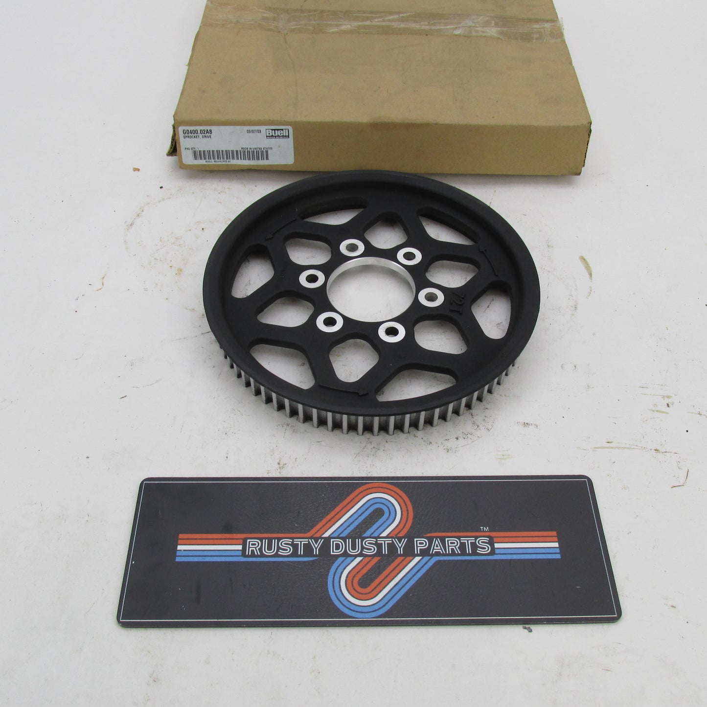 Buell OEM NIB 2003 XB 72-Tooth Rear Drive Sprocket Pulley G0400.02A8