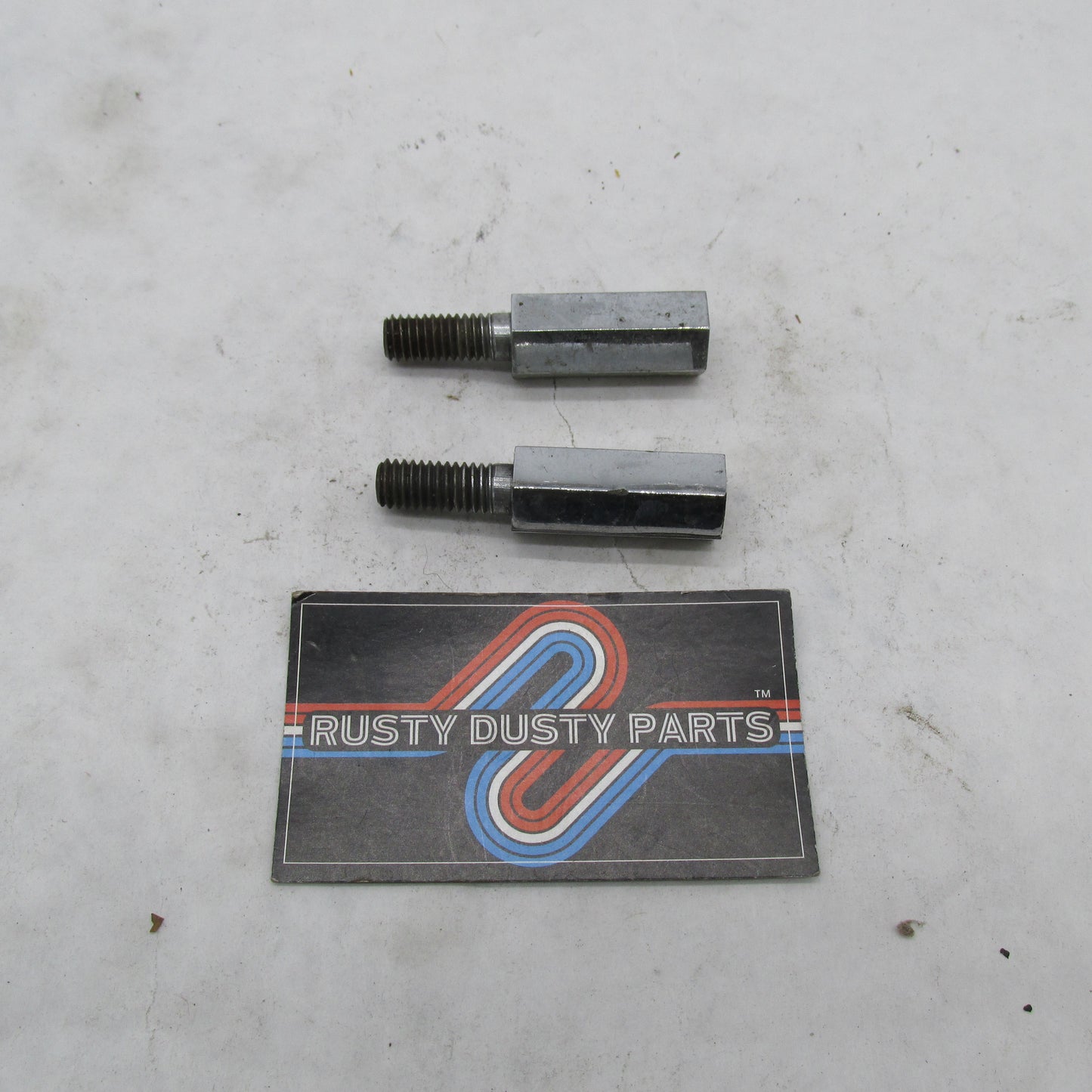 Pair of Harley Davidson OEM Chrome Lunch Box Oil Tank Mounting Studs 6