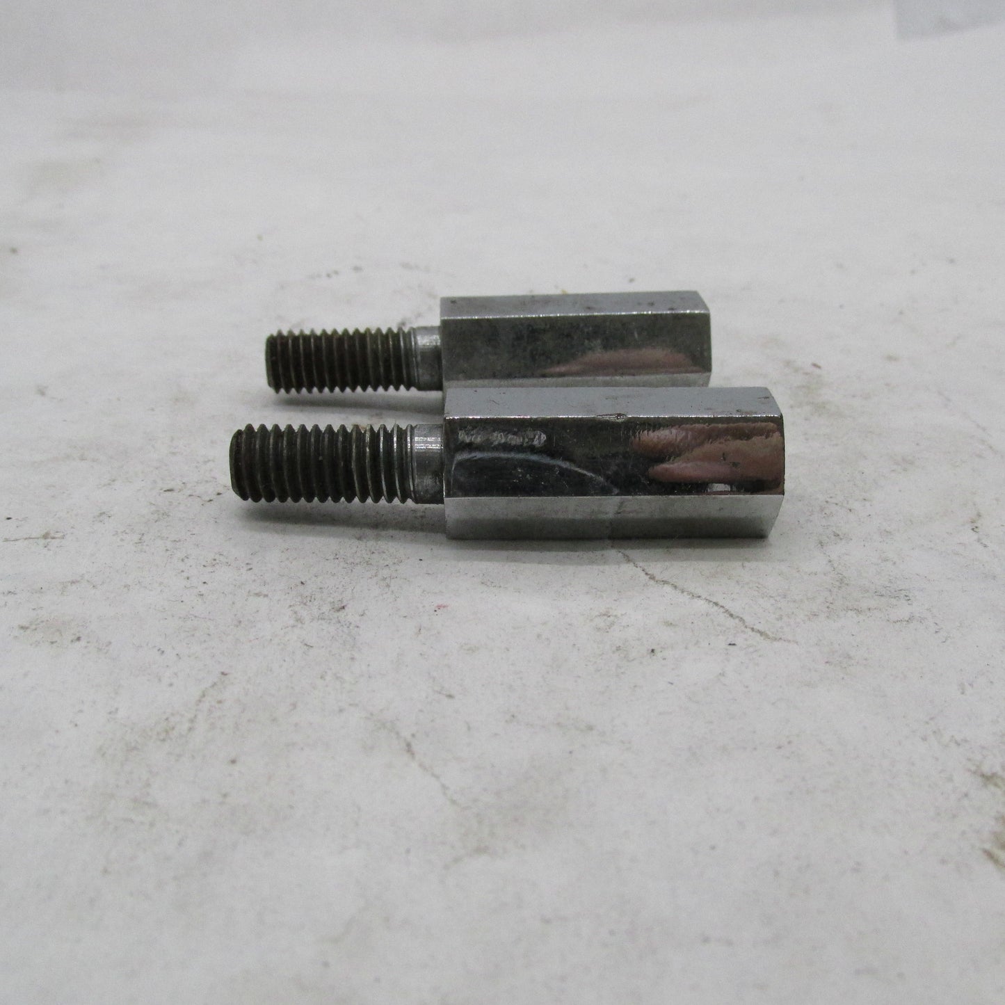 Pair of Harley Davidson OEM Chrome Lunch Box Oil Tank Mounting Studs 6