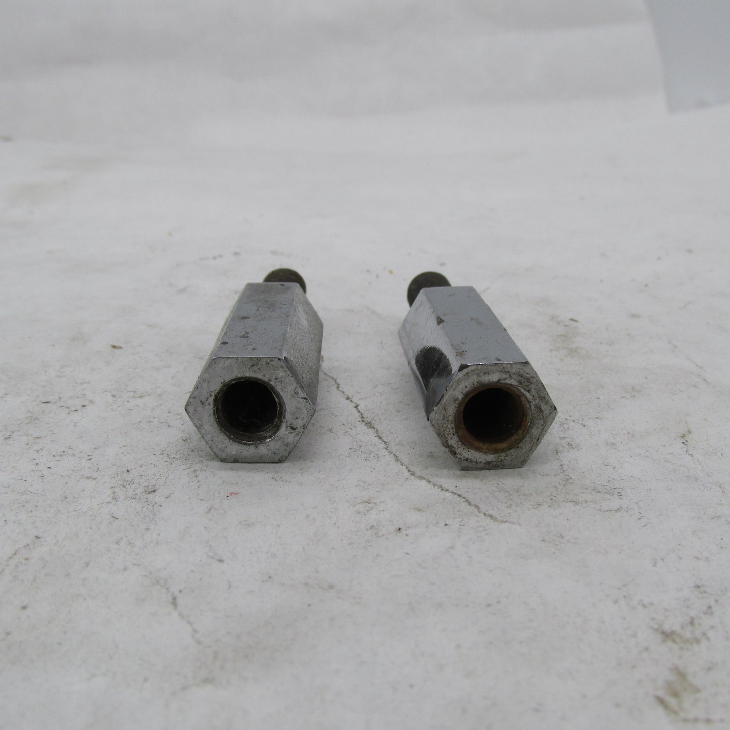 Pair of Harley Davidson OEM Chrome Lunch Box Oil Tank Mounting Studs 6