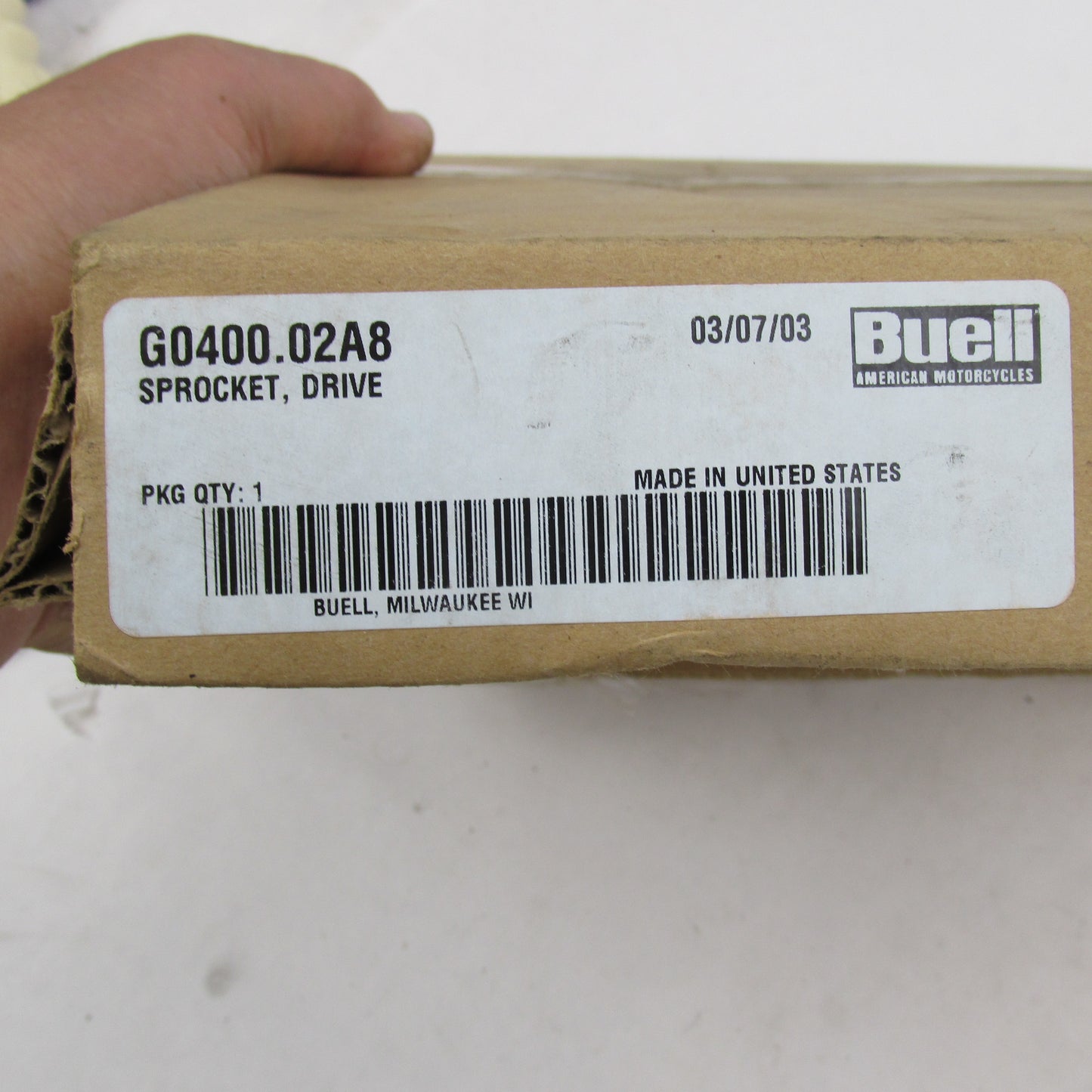 Buell OEM NIB 2003 XB 72-Tooth Rear Drive Sprocket Pulley G0400.02A8