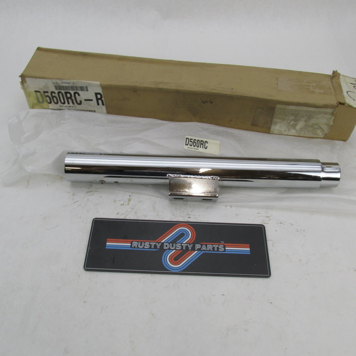 Vance & Hines Straightshots Harley Replacement Rear Muffler Chrome D56