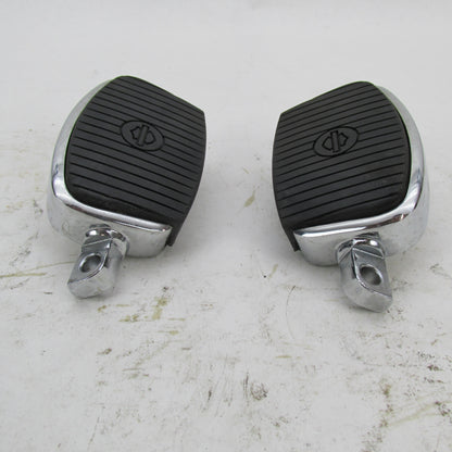 Pair of Harley-Davidson OEM Multi-Fit Mini Footboards Small Chrome 505