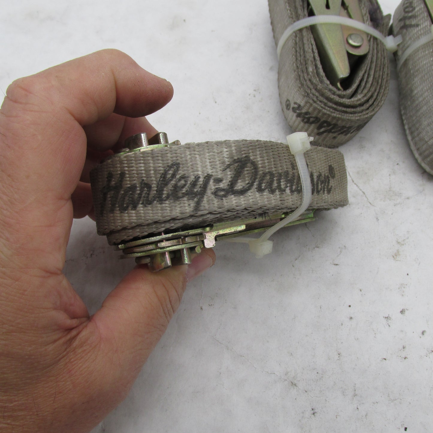 Lot of 4 Genuine Harley-Davidson Factory VTG Tie-Down Ratchet Straps