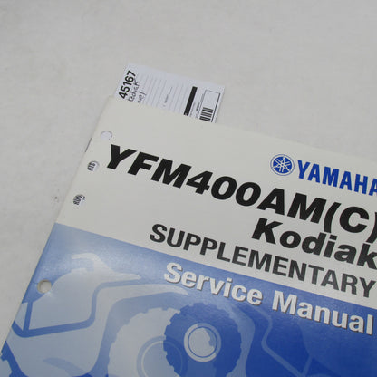 Yamaha YFM400AM(C) Supplementary Service Manual LIT-11616-13-39