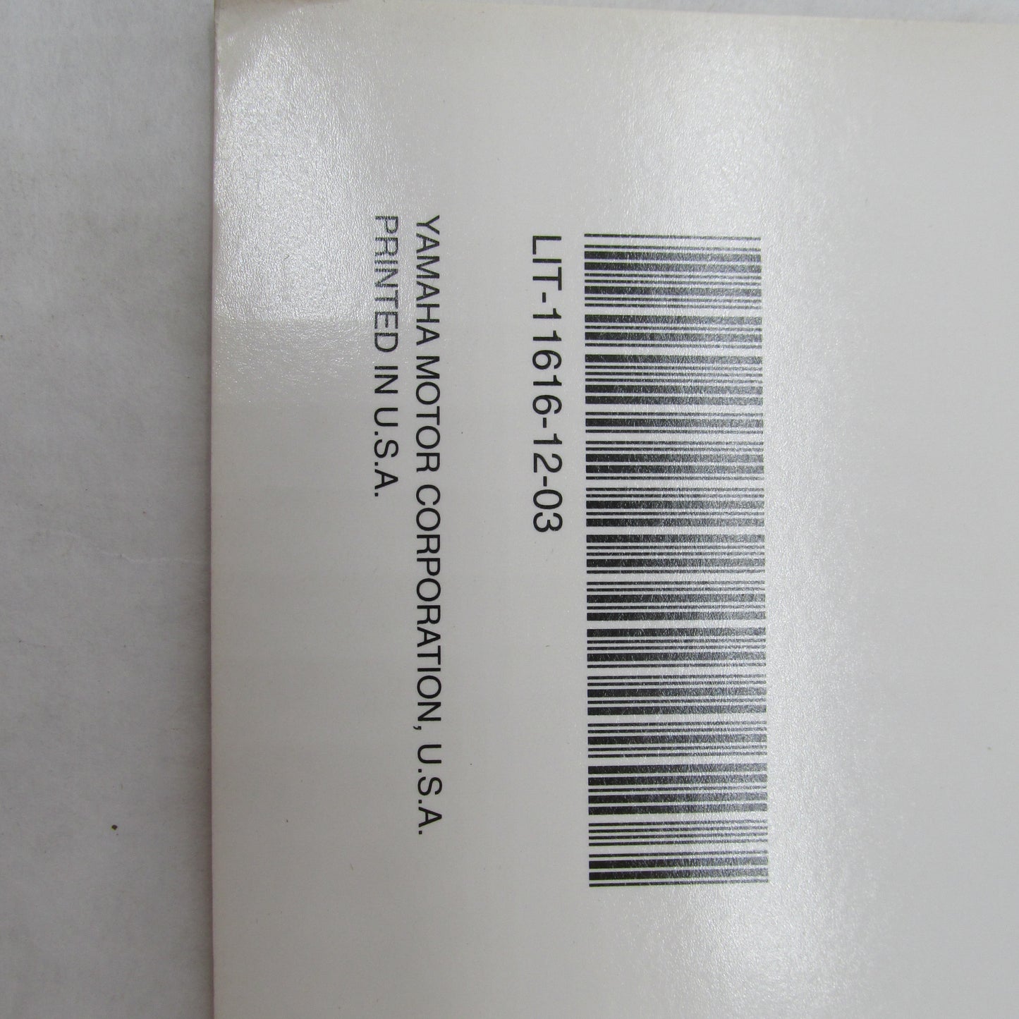 Yamaha YFM350FXLC Supplementary Service Manual LIT-11616-12-03