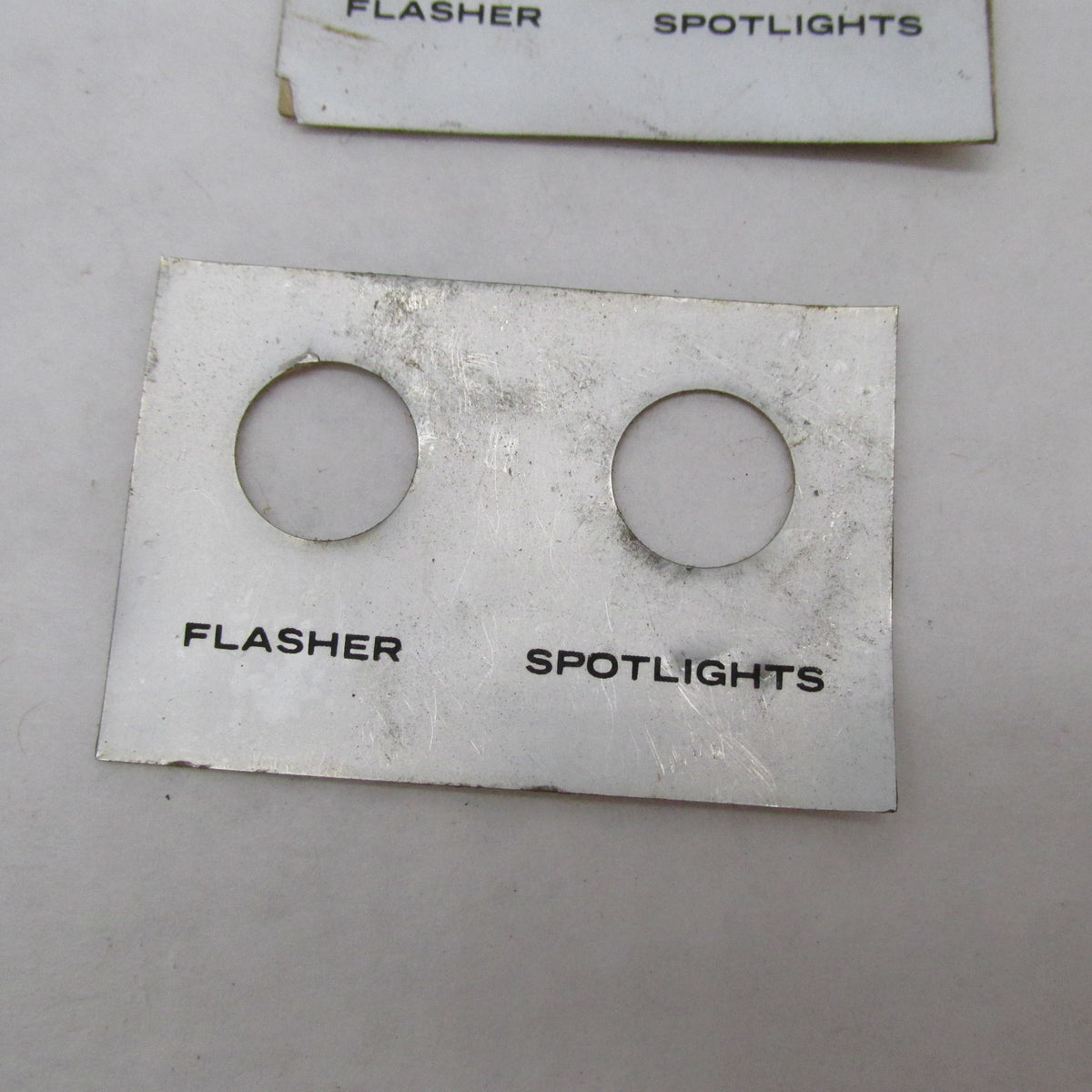 Pair of Harley Davidson OEM NOS Flasher Spot Lite Switch Plate Decals