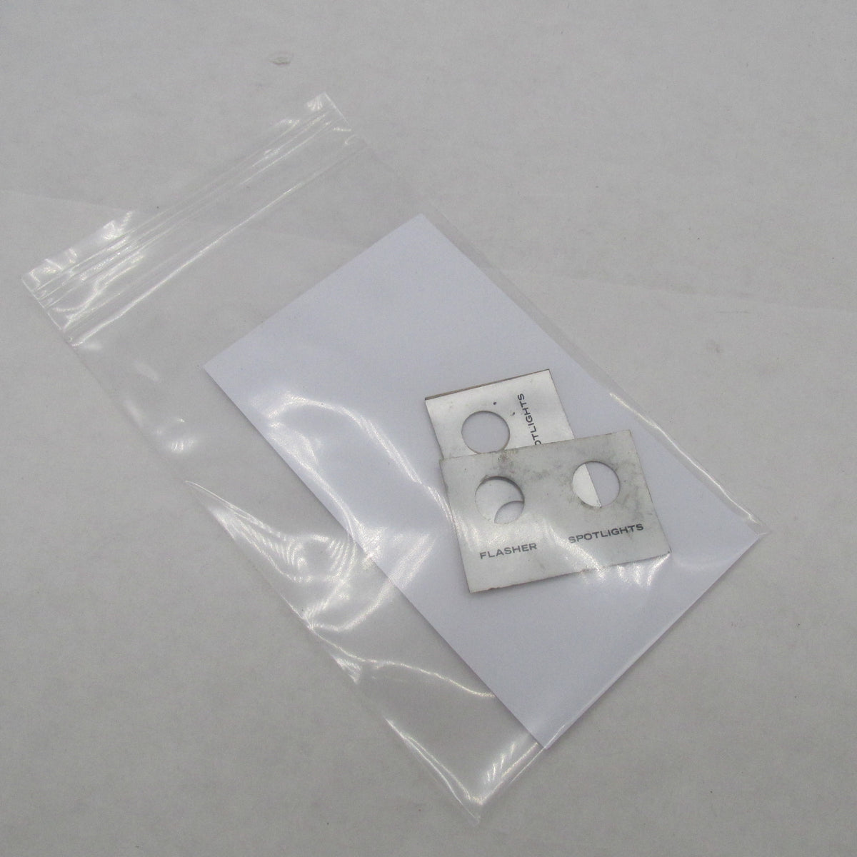 Pair of Harley Davidson OEM NOS Flasher Spot Lite Switch Plate Decals