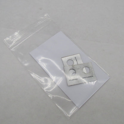 Pair of Harley Davidson OEM NOS Flasher Spot Lite Switch Plate Decals