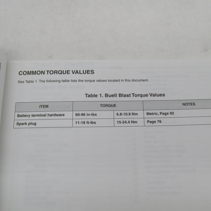 Buell Blast 2000 Owner's Manual Official Factory Manual 99476-00Y