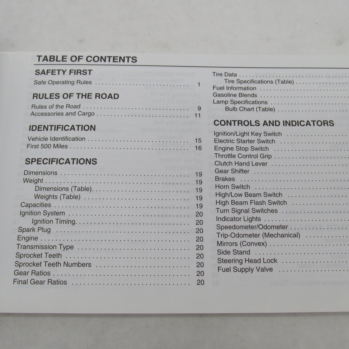 Buell Blast 2000 Owner's Manual Official Factory Manual 99476-00Y