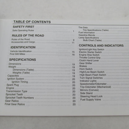 Buell Blast 2000 Owner's Manual Official Factory Manual 99476-00Y
