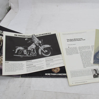 Vintage Harley Davidson 1981 AMF Police Motorcycles Brochure