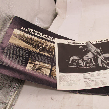 Vintage Harley Davidson 1981 AMF Police Motorcycles Brochure