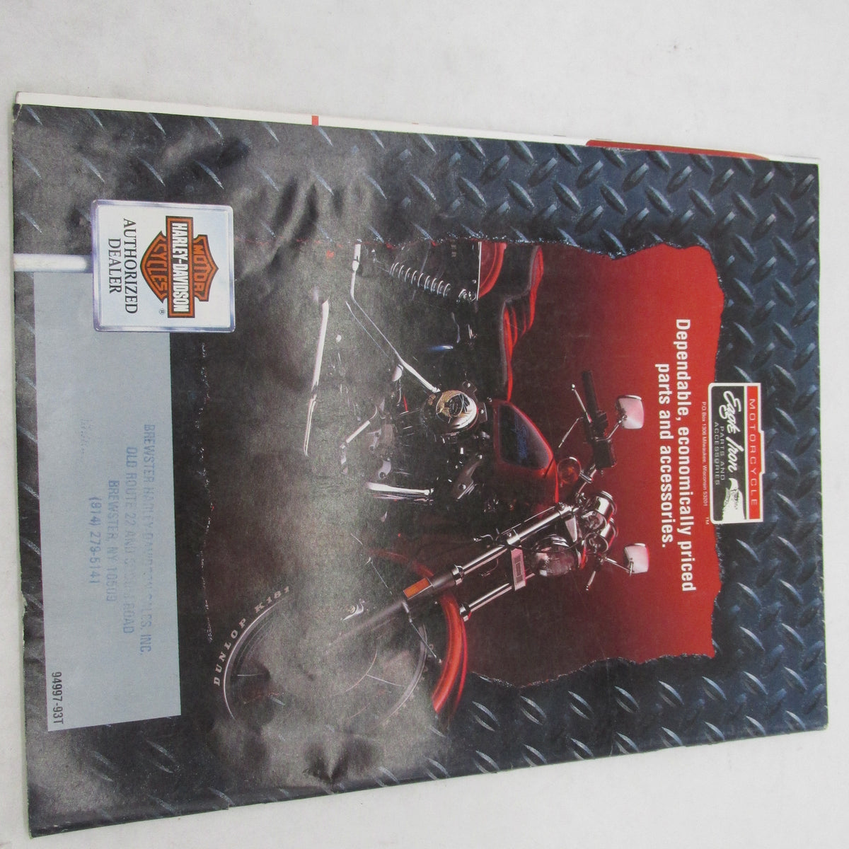 Harley Davidson 1993 Eagle Iron Parts & Accessories Catalog 94997-93T