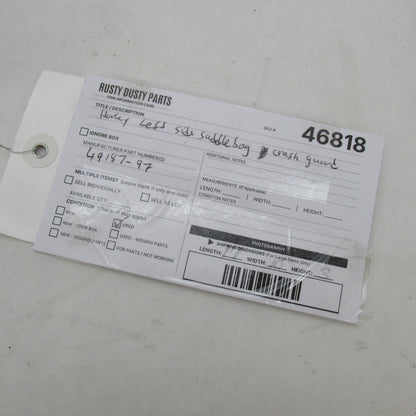 Harley Davidson OEM Left Side Saddlebag Crash Guard Road Glide 49187-9