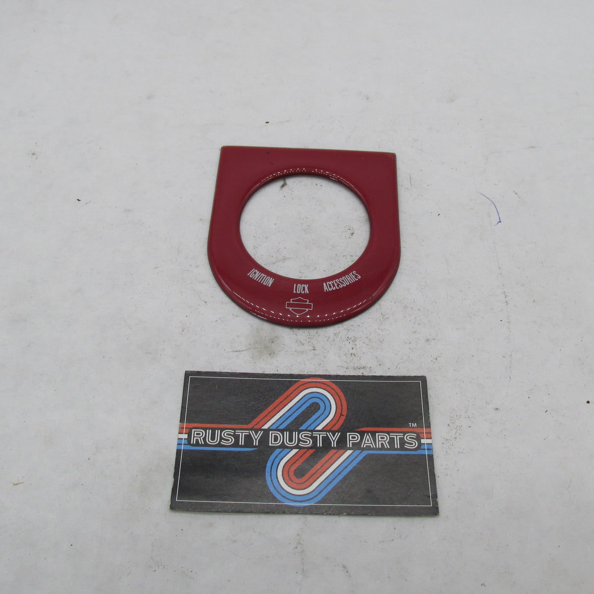 Harley Davidson OEM Red Ignition Switch Dash Decal (New open box)