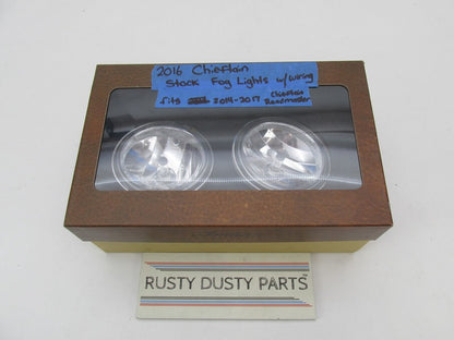 Pair of Indian Genuine Chieftain 2014-2017 Roadmaster Aux Fog Lights w