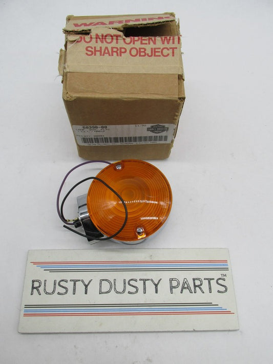 Harley Davidson Genuine NOS Front Turn Signal Light Assembly 68398-88