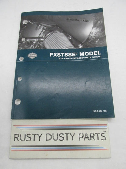 Harley-Davidson Official Factory 2008 FXSTSSE2 Models Parts Catalog 99
