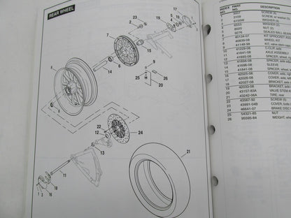 Harley-Davidson Official Factory 2008 FXSTSSE2 Models Parts Catalog 99