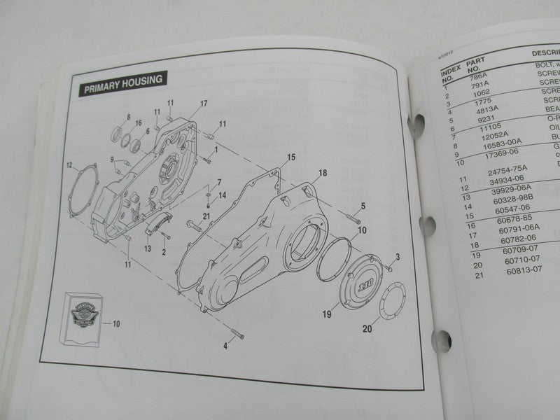 Harley-Davidson Official Factory 2007 FXDSE Models Parts Catalog Book