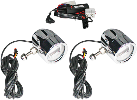 Custom Dynamics Probeam LED Halo Fog Lights Chrome PB-FOG-HD-C