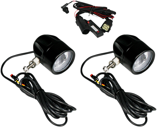 Custom Dynamics Probeam LED Halo Fog Lights Black PB-FOG-SS6-B