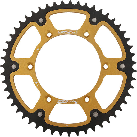 Supersprox Rear Stealth Sprocket 51T Gold RST-808-51-GLD