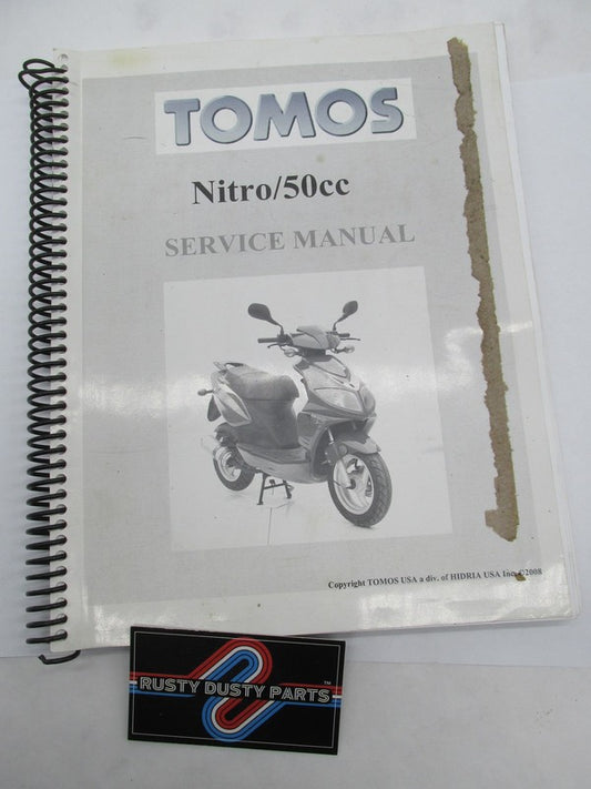 Tomos Nitro 50CC Scooter Moped Service Manual Book