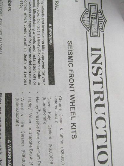 Harley Davidson Genuine NOS 18X4.5 5 Spoke Grey Seismic Front Wheel 43