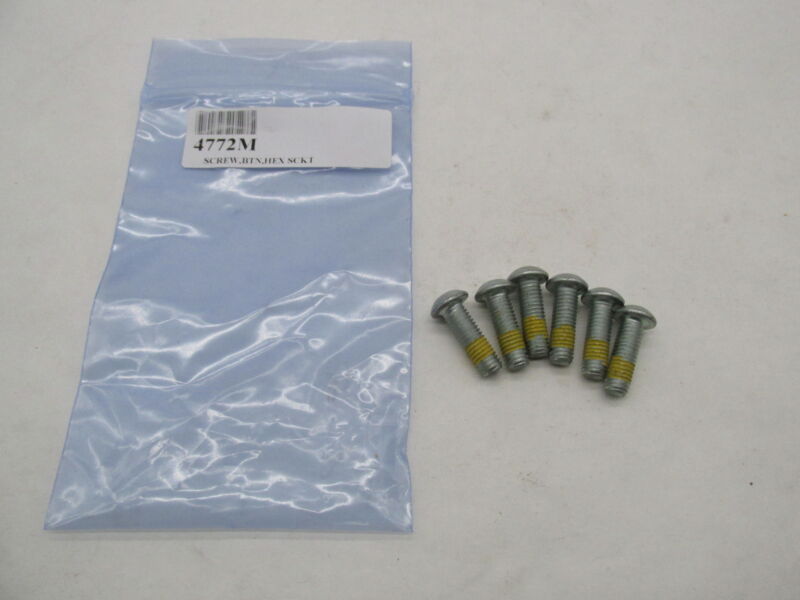 Lot of 6 Harley Davidson Genuine NOS Hex Socket Button Head Screws 4772M
