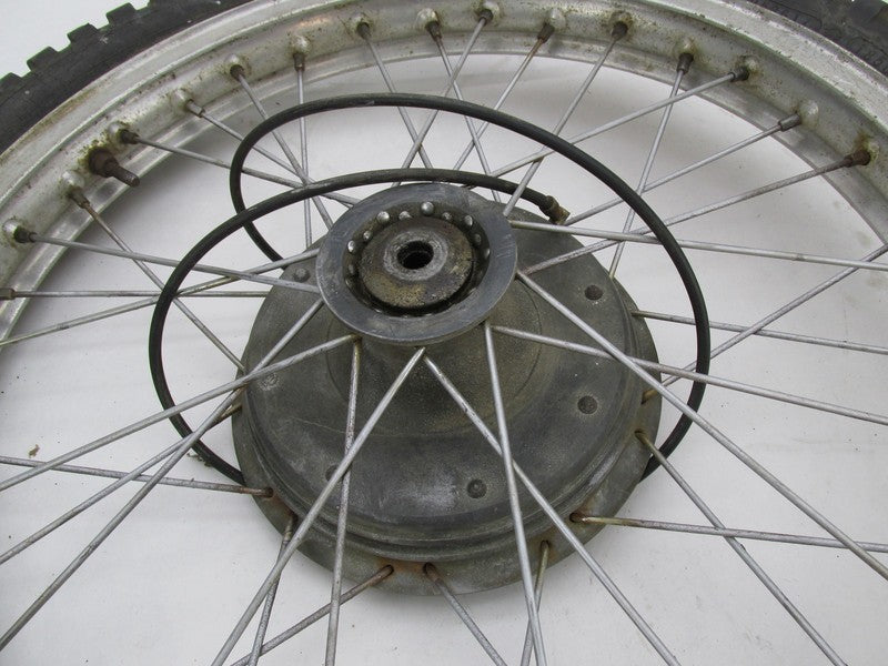 Rickman Enduro Akron 21X2.75 Front Wheel with Tire and Drum Brake