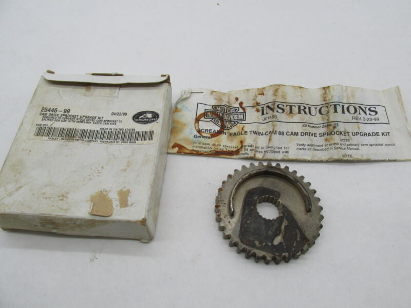 Harley Genuine NOS Screamin Eagle Cam Drive Sprocket Upgrade Kit 25446-99