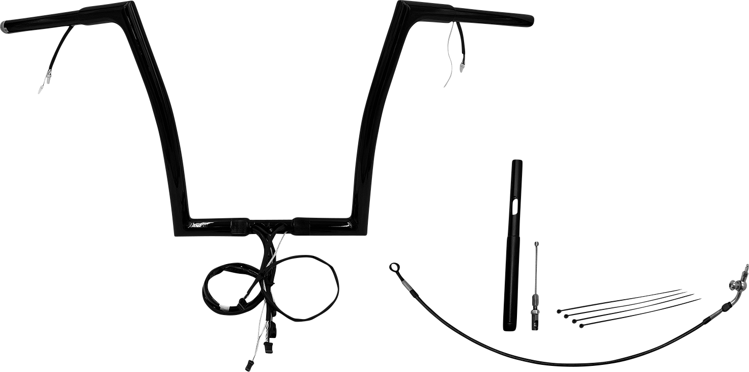 Fat Baggers, Inc. Plug & Play EZ Install 1-1/4" Flat Top Handlebar Kit 712914-B