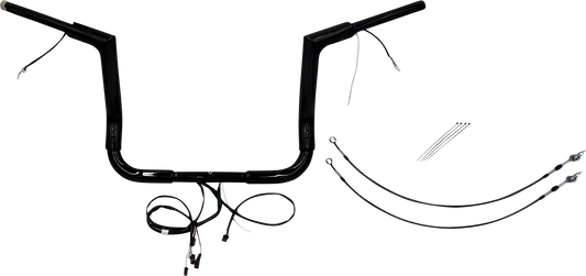 Fat Baggers, Inc. Plug & Play EZ Install 1-1/2" Flat Top Handlebar Kit 601212-B