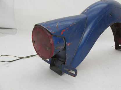 Harley Davidson Genuine Aermacchi M50 Blue Rear Fender w/ Guide Taillight