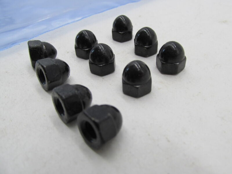 Lot of 10 Harley Davidson Genuine NOS Black Acorn Nuts 7653