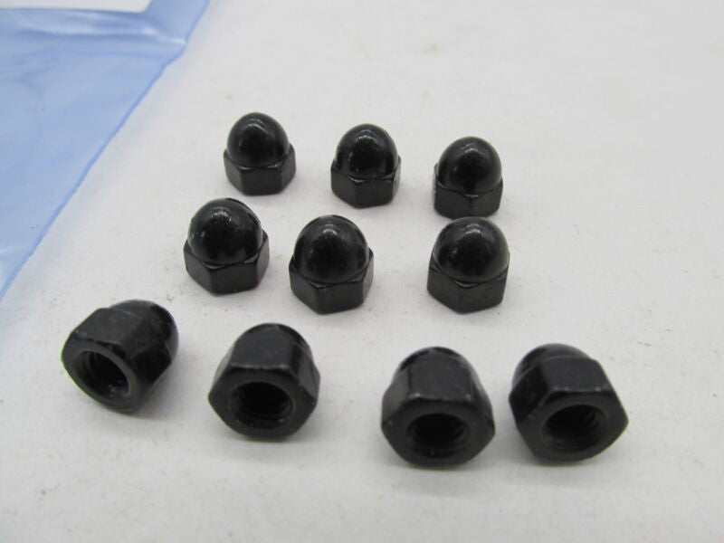 Lot of 10 Harley Davidson Genuine NOS Black Acorn Nuts 7653