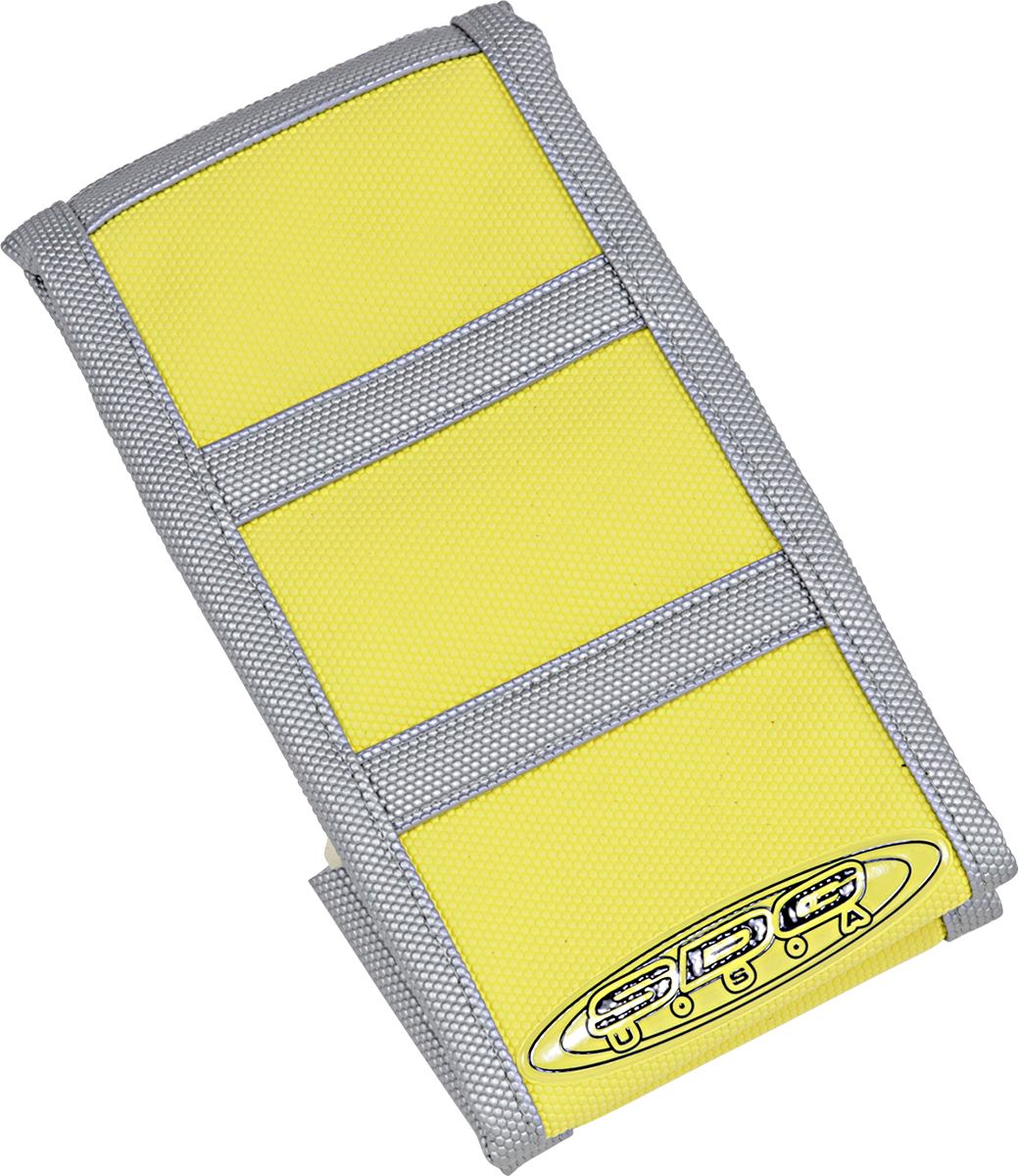 SDG 6-Rib Gripper Seat Covers Gray Gray Ribs Yellow 95925XYX