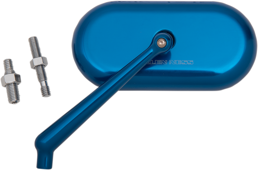 Arlen Ness Oval Mirror Blue Left 13-174