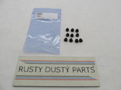 Lot of 10 Harley Davidson Genuine NOS Black Acorn Nuts 7653