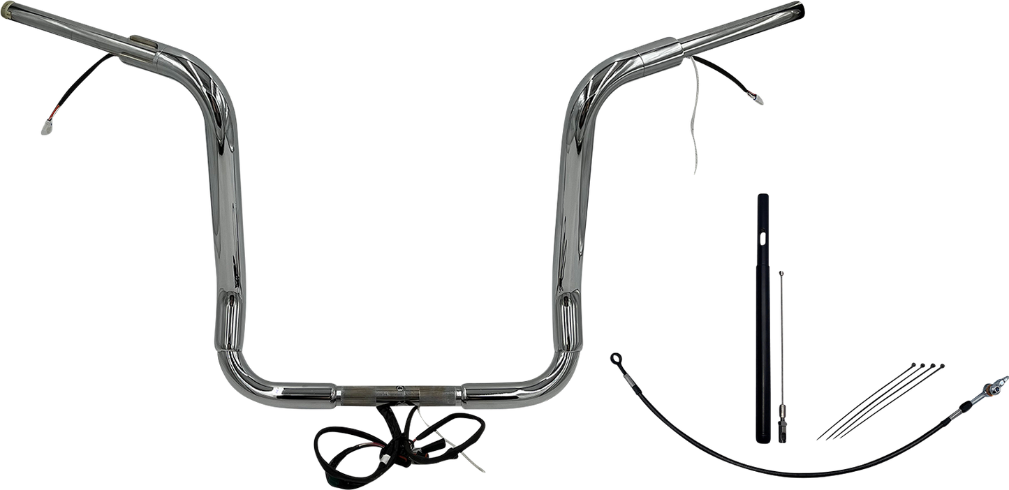 Fat Baggers, Inc. Plug & Play EZ Install 1-1/2" Round Top Handlebar Kit 812416