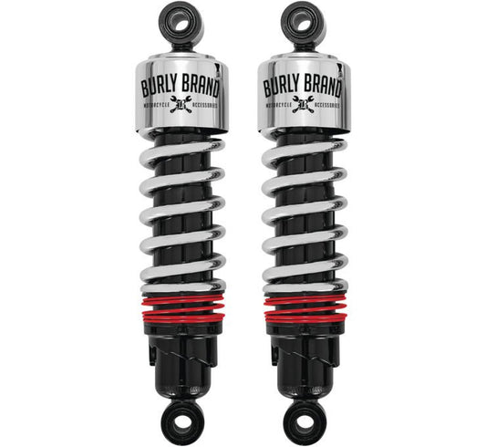 Burly Slammer Plus Shocks Chrome B28-1207