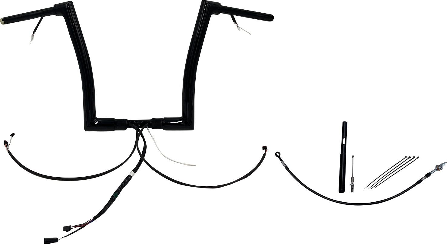 Fat Baggers, Inc. Plug & Play EZ Install 1-1/2" Flat Top Handlebar Kit 612914-B