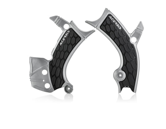 Acerbis X-Grip Frame Guards Black/Silver 2689411015