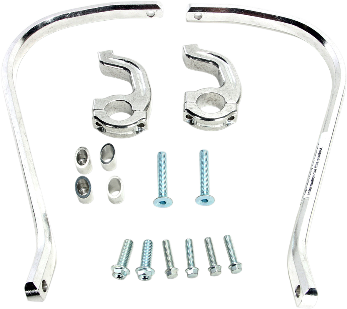 Moose Racing Contour Handguards Silver 0635-1490