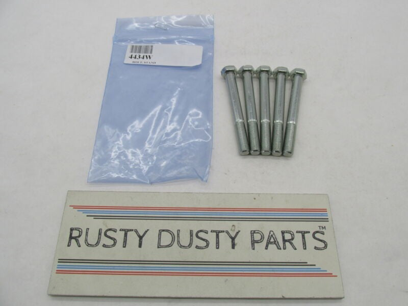 Lot of 5 Harley Davidson Genuine NOS Chrome Hex Head Screw Bolts 4434W