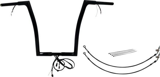 Fat Baggers, Inc. Plug & Play EZ Install 1-1/4" Flat Top Handlebar Kit 701916-B