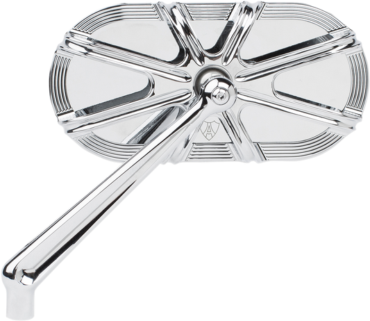 Arlen Ness Caged Series Mirrors Left Chrome 10 Gauge 13-161